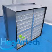 Air filter with tapered plastic