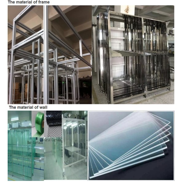 Powder Coated Steel Frame Softwall Clean Room